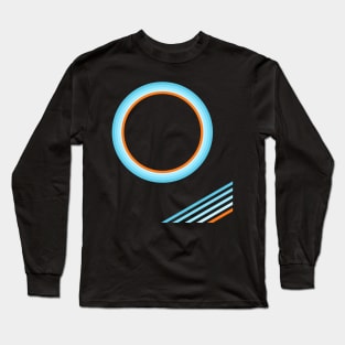 Blue concentric Long Sleeve T-Shirt